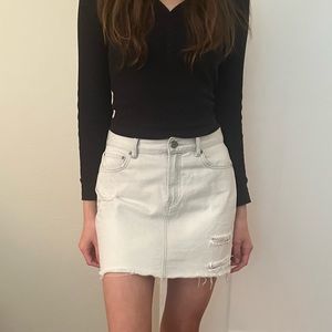 All Saints Denim Mini Skirt